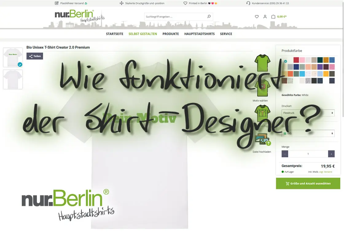 Artikelbild zur Kurzanleitung des Shirt-Konfigurator.