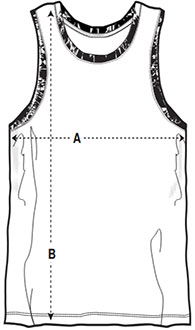 Infografik Größentabelle Premium Bio Tanktop Stanley/Stella STTW962 Stella Mia